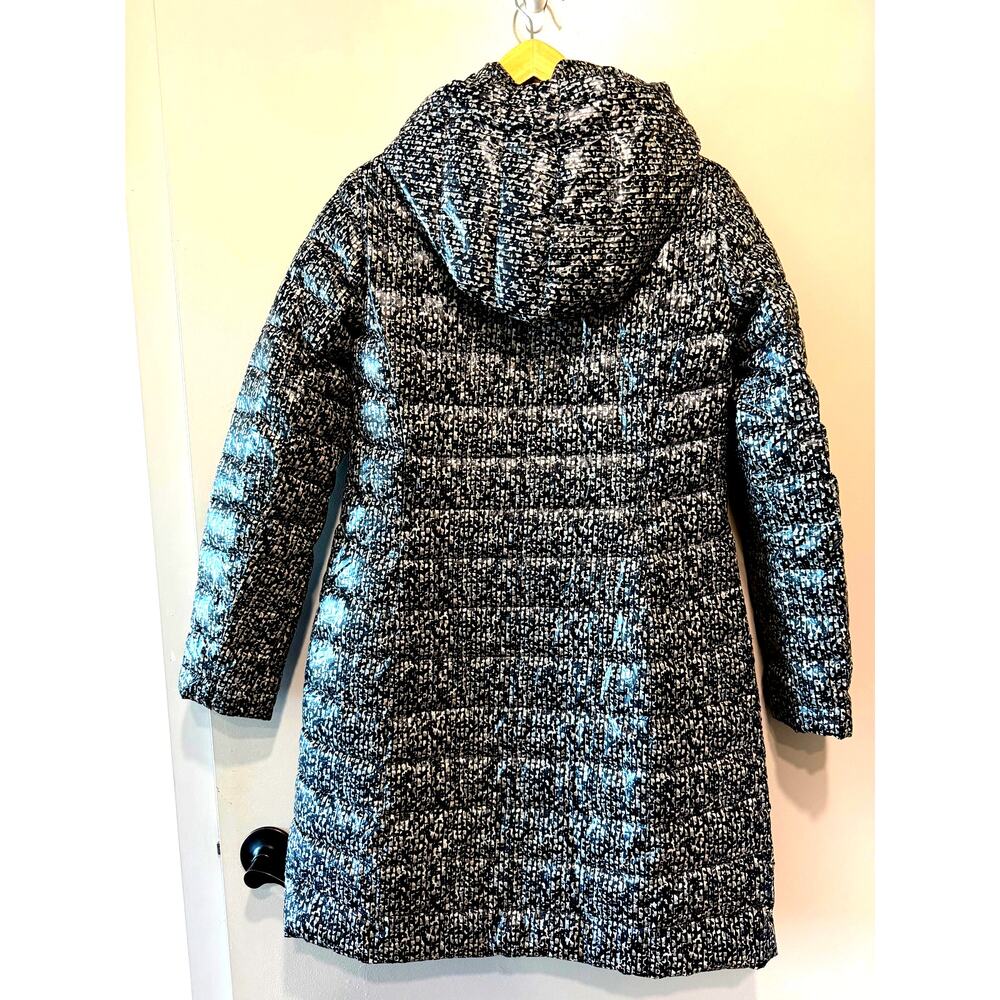 Statement Printed Down Long Removable Hooded Puff… - image 2